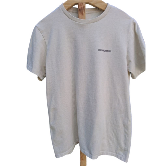 Patagonia Other - Patagonia Beige Fitz Roy Icon Responsibili Te-Shirt Sz. S MEN'S Unisex